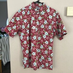 Reyn Spooner Red Floral Button Down Shirt